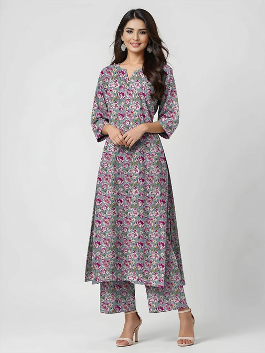 2 Pcs Women's Unstitched Printed Lawn Suit