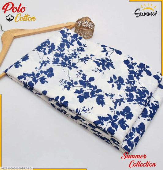 2 Pcs Women's Unstitched Printed Cotton Suit