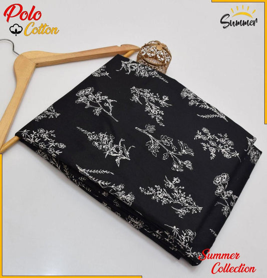 2 Pcs Women's Unstitched Printed Cotton Suit