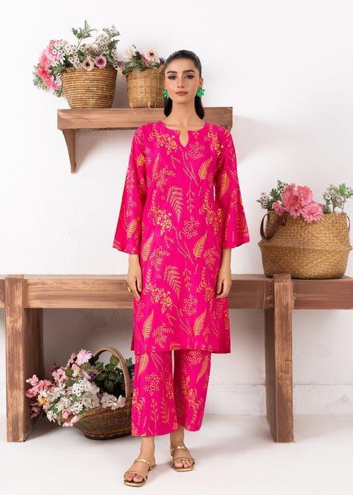 Stylish 2-Piece Women's Stitched Printed Shirt & Trouser Set
