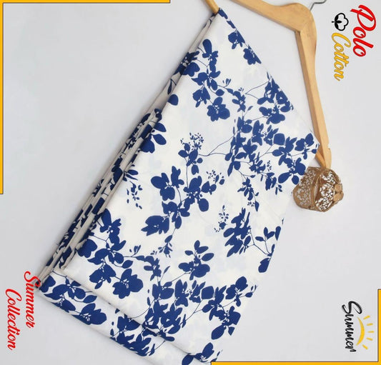 2 Pcs Women's Unstitched Printed Cotton Suit