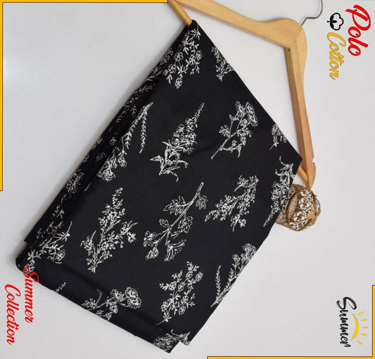 2 Pcs Women's Unstitched Printed Cotton Suit