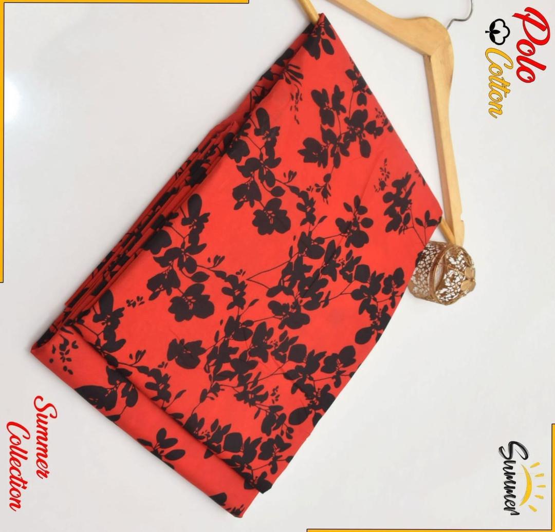 2 Pcs Women's Unstitched Printed Cotton Suit